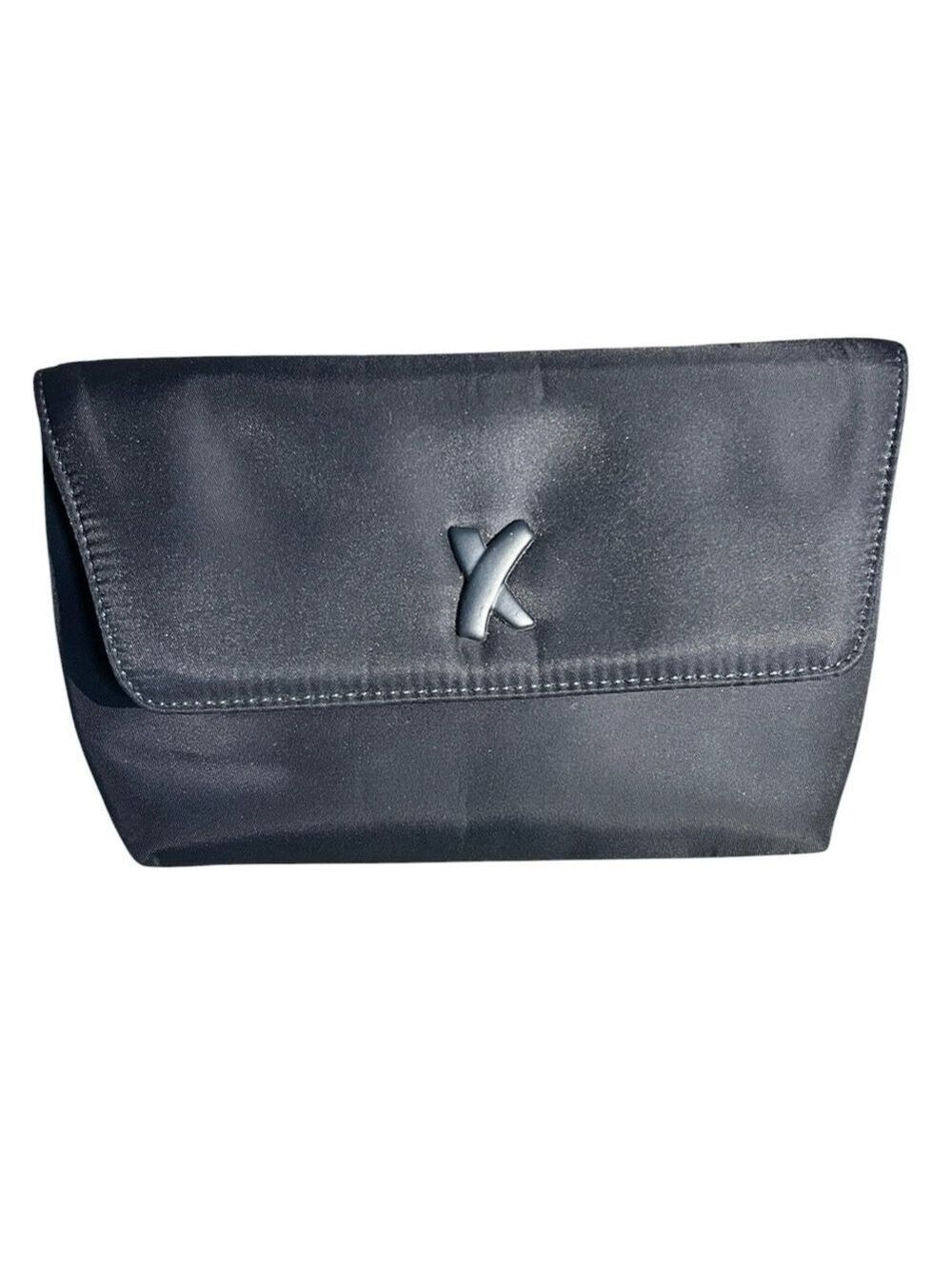 Paloma Picasso Navy Blue Nylon Clutch Made in Italy